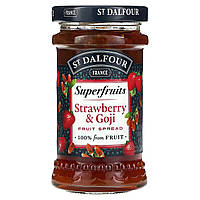 Варенье St. Dalfour, Superfruits, Fruit Spread, Strawberry & Goji , 6 oz (170 g) Доставка від 14 днів -