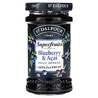 Варенье St. Dalfour, Superfruits, Fruit Spread, Blueberry & Acai , 6 oz (170 g) Доставка від 14 днів -