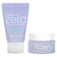 Средство для очищения Banila Co, Clean it Zero Purifying, Super Relief, Double Cleansing Starter Kit, 2 Piece