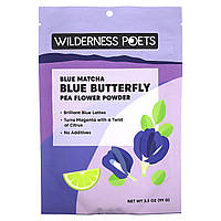 Травяной чай Поэты дикой природы, тройные клидовые цветы в порошке, синий матч, 99 г (3,5 унции) Доставка від