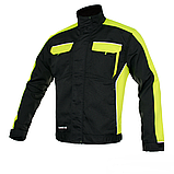 Спецодяг костюм робочий куртка та напівкомбінезон комплект уніформи роба чоловіча спецівка чорна польша, фото 2