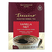 Травяной чай Teeccino, Roasted Herbal Tea, Vanilla Nut, Caffeine Free, 10 Tea Bags, 2.12 oz (60 g) Доставка
