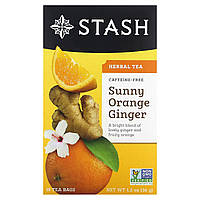 Травяной чай Stash Tea, Herbal Tea, Sunny Orange Ginger, Caffeine-Free, 18 Tea Bags,1.2 oz (36 g) Доставка від