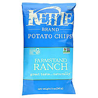 Чипсы Kettle Foods, Potato Chips, Farmstand Ranch, 5 oz (141 g) Доставка від 14 днів - Оригинал