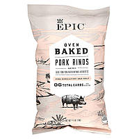 Чипсы Epic Bar, Oven Baked, Pork Rinds, Pink Himalayan + Sea Salt, 2.5 oz (70 g) Доставка від 14 днів -