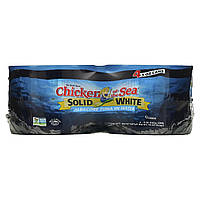 Тунец Chicken of the Sea, Solid White, Albacore Tuna In Water, 4 Pack, 5 oz (142 g) Each Доставка від 14 днів