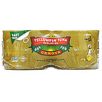 Тунец Genova, Yellowfin Tuna In Olive Oil, 4 Pack, 5 oz (142 g) Each Доставка від 14 днів - Оригинал