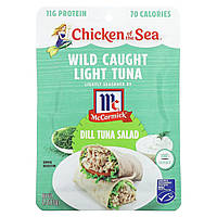 Тунец Chicken of the Sea, Wild Caught Light Tuna, Dill Tuna Salad, 2.5 oz (70 g) Доставка від 14 днів -