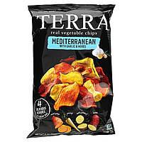 Чипсы Terra, Real Vegetable Chips, Mediterranean With Garlic & Herbs, 5 oz (141 g) Доставка від 14 днів -