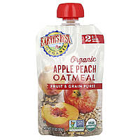 Детское пюре Earth's Best, Organic Fruit & Grain Puree, 6+ Months, Apple Peach Oatmeal, 3.5 oz (99 g) Доставка