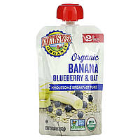 Детское пюре Earth's Best, Organic Wholesome Breakfast Puree, 6+ Months, Banana Blueberry & Oat, 3.5 oz (99 g)
