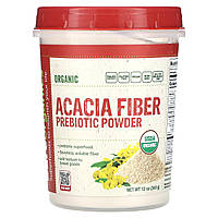 Волокно из акации BareOrganics, Organic Acacia Fiber Prebiotic Powder, 12 oz (340 g) Доставка від 14 днів -