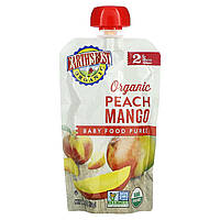 Детское пюре Earth's Best, Organic Baby Food Puree, 6+ Months, Peach Mango, 4 oz (113 g) Доставка від 14 днів