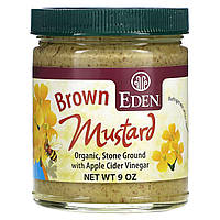 Горчица Eden Foods, органическая коричневая горчица, 9 унций (255 г) Доставка від 14 днів - Оригинал
