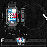 Розумний годинник Lemfo CF26 з вимірюванням тиску та кисню (Чорний), фото 5