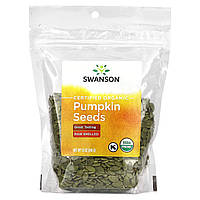 Семена тыквы Swanson, Certified Organic Pumpkin Seeds, Raw Shelled, 12 oz (340 g) Доставка від 14 днів -