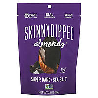 Миндаль SkinnyDipped, Skinny Dipped Almonds, Super Dark + Sea Salt, 3.5 oz (99 g) Доставка від 14 днів -