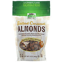 Миндаль NOW Foods, Almonds, Salted Caramel, 12 oz (340 g) Доставка від 14 днів - Оригинал