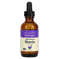 Мед NuNaturals, Clear Extract Stevia, 2 fl oz (59 ml) Доставка від 14 днів - Оригинал