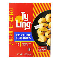 Печенье Ty Ling, Fortune Cookies, 15 Individually Wrapped Доставка від 14 днів - Оригинал