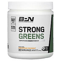 Смесь зелени Bare Performance Nutrition, Strong Greens, Superfood Greens Powder, Pineapple Coconut, 7.7 oz