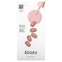 Корейська декоративна косметика Edgeu, Perfect Gel Nail Wraps, END110, Ash Pink, 16 Piece Strips Set, оригінал. Доставка від 14