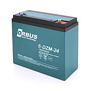 Акумуляторна батарея ORBUS 6-DZM-24 AGM 12V 24 Ah  (180 x76x167) 6.5 kg Q5/360