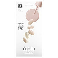 Корейская декоративная косметика Edgeu, Perfect Gel Nail Wraps, ENT220, Sand Wave, 16 Piece Strips Set