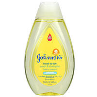 Шампунь Johnson's Baby, Head-to-Toe, Wash & Shampoo, Newborn, 13.6 fl oz (400 ml) Доставка від 14 днів -