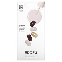 Корейская декоративная косметика Edgeu, Perfect Gel Nail Wraps, END504, Sparkling Wine, 16 Piece Strips Set