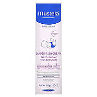 Средство против опрелостей Mustela, Baby, Diaper Rash Cream 1-2-3, Fragrance Free, 3.80 oz (108 g) Доставка