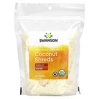 Сушеный кокос Swanson, Certified Organic Coconut Shreds, 8 oz (227 g) Доставка від 14 днів - Оригинал