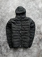 Мужская куртка черная демисезонная до 0*С черная водонепроницаемая | Ветровка осенняя с капюшоном (N)