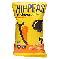 Чипсы Hippeas, Chickpea Puffs, Nacho Vibes, 4 oz (113 g) Доставка від 14 днів - Оригинал