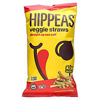 Чипсы Hippeas, Veggie Straws, Straight Up Sea Salt, 3.75 oz (106 g) Доставка від 14 днів - Оригинал