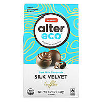 Шоколад Alter Eco, Organic Dark Milk Chocolate, Silk Velvet Truffles, 4.2 oz (120 g) Доставка від 14 днів -