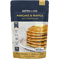 Смесь для блинов Keto and Co, Pancake & Waffle, Keto Baking Mix, 9.3 oz (265 g) Доставка від 14 днів -