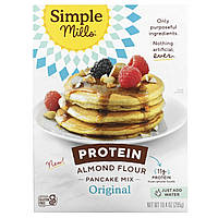 Миндальная мука Simple Mills, Protein Almond Flour Pancake Mix, Original, 10.4 oz (295 g) Доставка від 14 днів