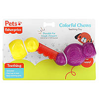 Средство для ухода за полостью рта питомца Fisher-Price, Pets, Colorful Chews, Teething Toy, For Puppy, 1 Chew