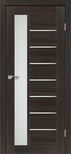 Двері міжкімнатні Леадор/ Leador Lorenza - Дуб саксонський (зі склом сатин), фото 1