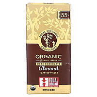 Шоколад Equal Exchange, Organic Dark Chocolate, Almond Toasted Pieces 2.8 oz (80 g) Доставка від 14 днів -