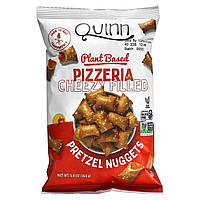 Сушки Quinn Snacks, Pretzel Nuggets, Plant Based, Pizzeria Cheezy Filled, 5.8 oz (164 g) Доставка від 14 днів