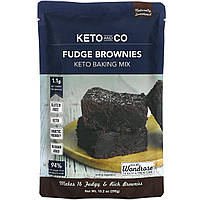 Смесь для приготовления брауни Keto and Co, Keto Baking Mix, Fudge Brownies, 10.2 oz (290 g) Доставка від 14