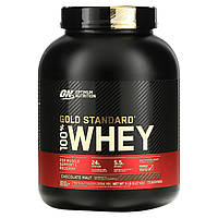 Гидролизат сывороточного протеина Optimum Nutrition, Gold Standard 100% Whey, шоколадный солод, 5 фунтов (2,27