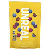 Шоколад Unreal, Dark Chocolates With Crispy Quinoa, 5 oz (142 g) Доставка від 14 днів - Оригинал