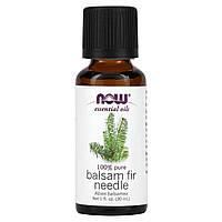 Эфирное масло NOW Foods, Essentials Oils, Balsam Fir Needle, 1 fl oz (30 ml) Доставка від 14 днів - Оригинал