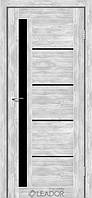 Двери Leador Express Rim - Клен Роял (с черным стеклом)