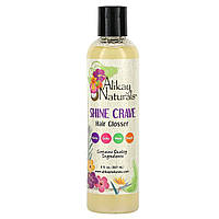 Гель для укладки волос Alikay Naturals, Shine Crave, Hair Glosser, 8 fl oz (237 ml) Доставка від 14 днів -