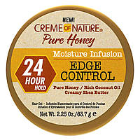 Гель для укладки волос Creme Of Nature, Pure Honey, Moisture Infusion, Edge Control Hair Gel, 2.25 oz (63.7 g)