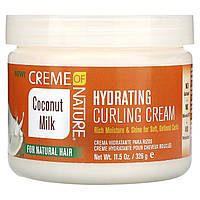 Крем для волос Creme Of Nature, Coconut Milk, Hydrating Curling Cream for Natural Hair , 11.5 oz (326 g)